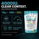 Vitamin D3 4000IU (120 Softgels)