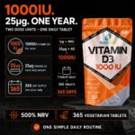 Vitamin D3 1000IU | 365 Tablets